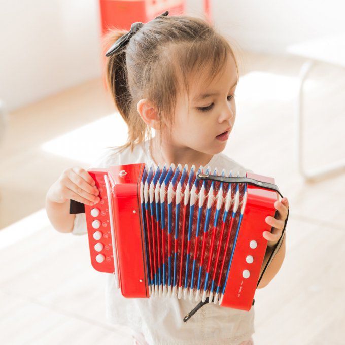 Accordéon bleu