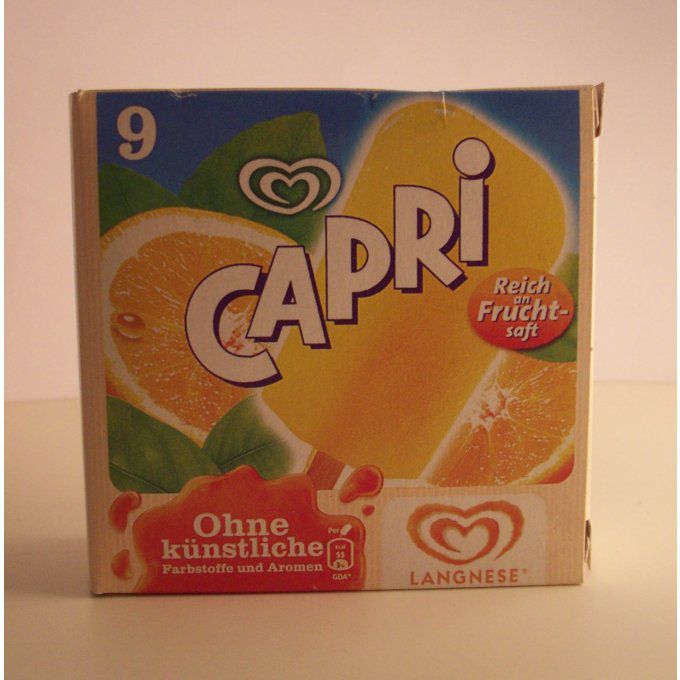 Boite Glaces à l'orange Capri