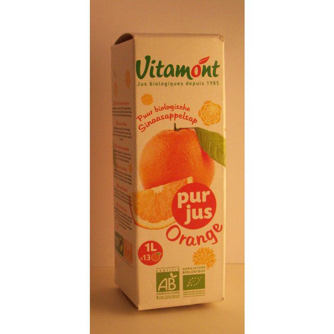 Boite de Jus d'Orange Biologique Vitamont