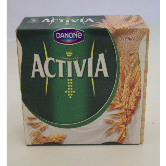Yaourth Activia de Danone en bois 