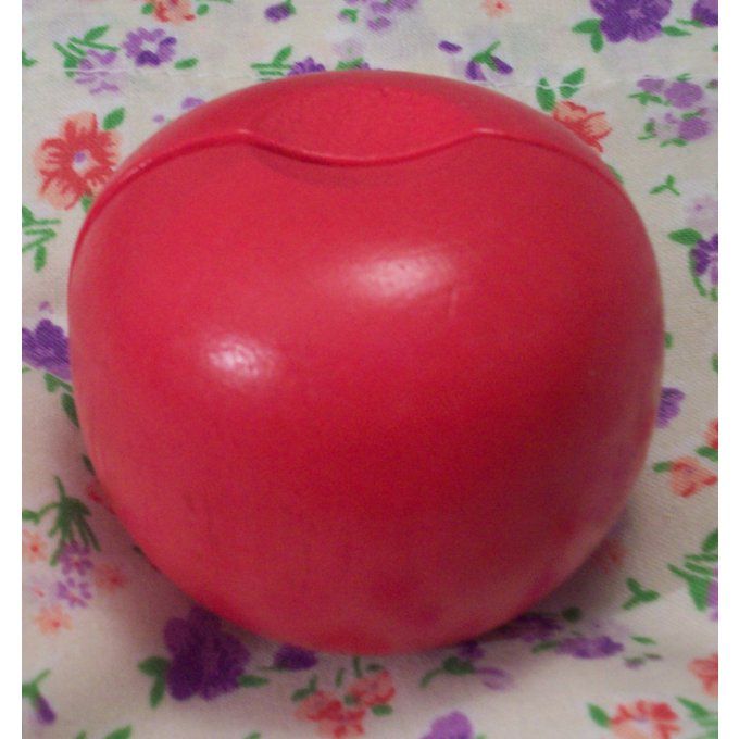 Pomme rouge à découper en bois avec scratch