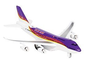 Boeing violet en métal à rétro-friction avec son et Lumières