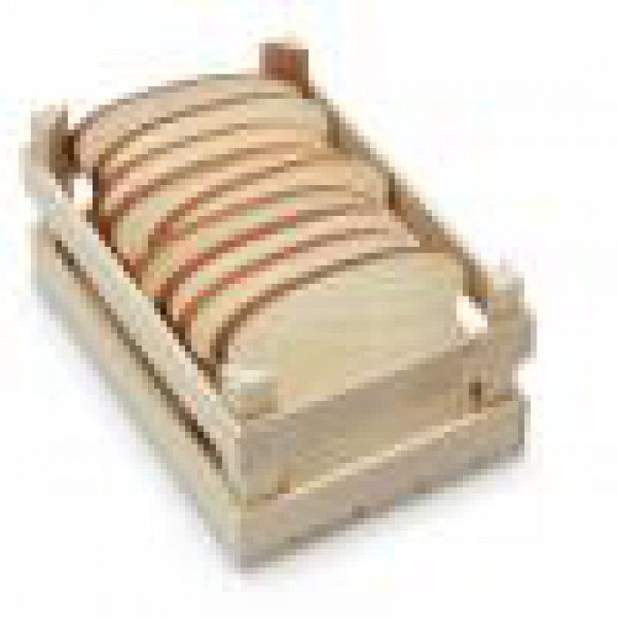 Tranche de pain en bois