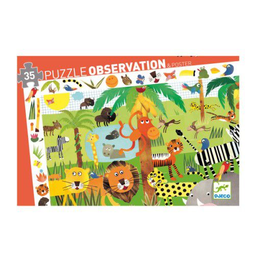 Puzzle d'Observation 35 pièces Jungle 