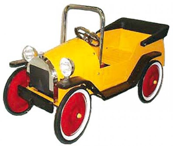 Voiture à pédales style Bugatti en fer