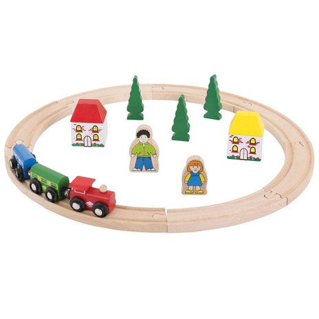 Circuit de train en bois , brio