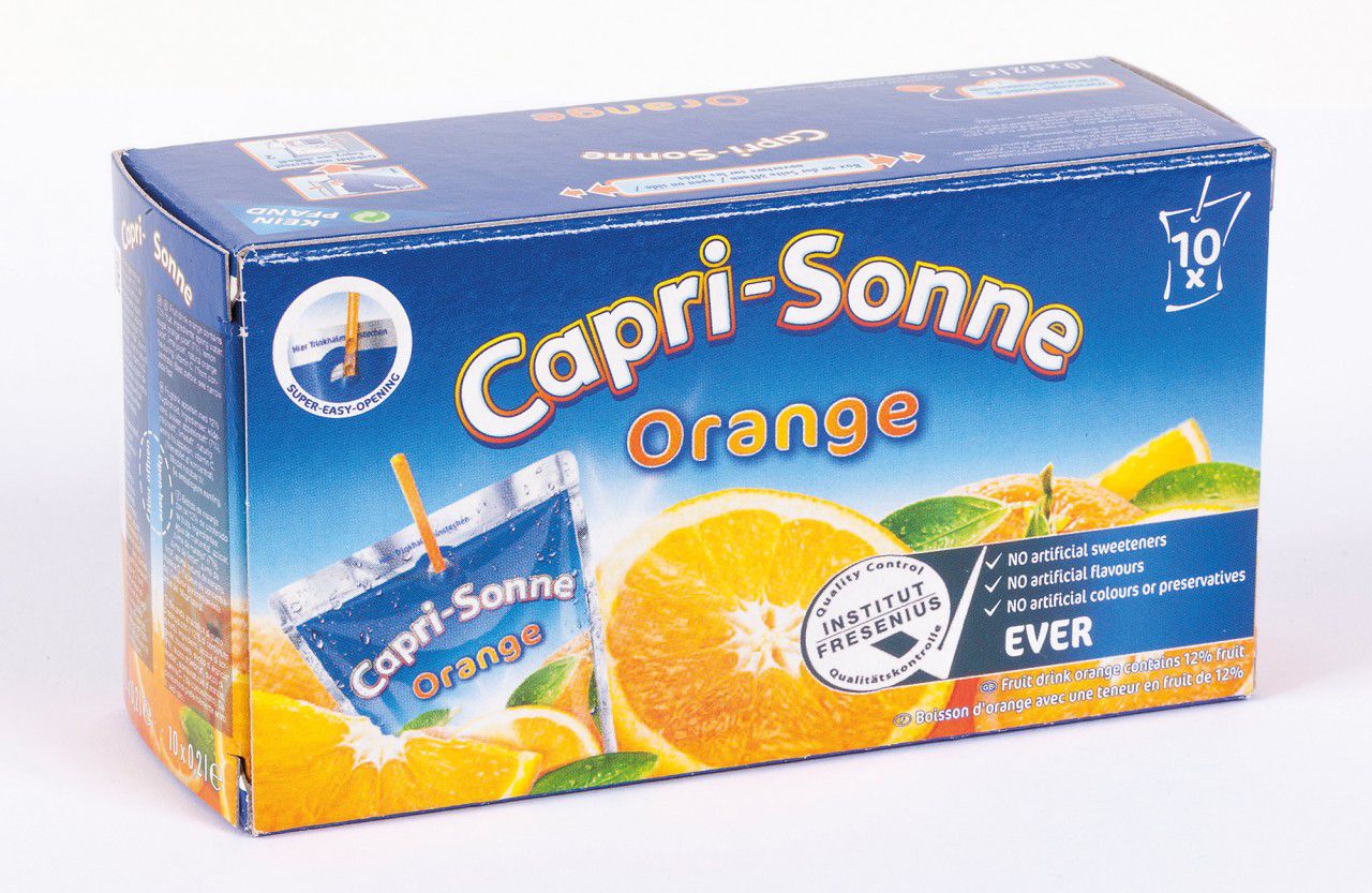 Boite jus d'orange Capri-sonne