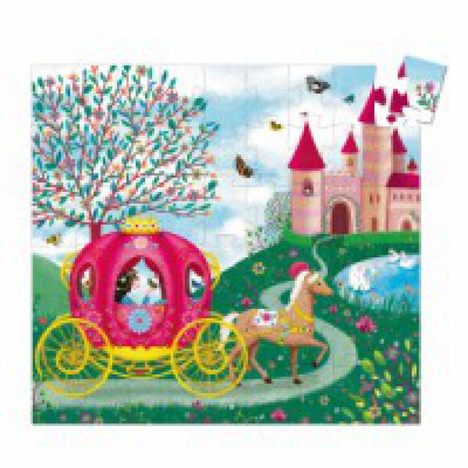 Puzzle 54 pièces Carrosse de Princesse