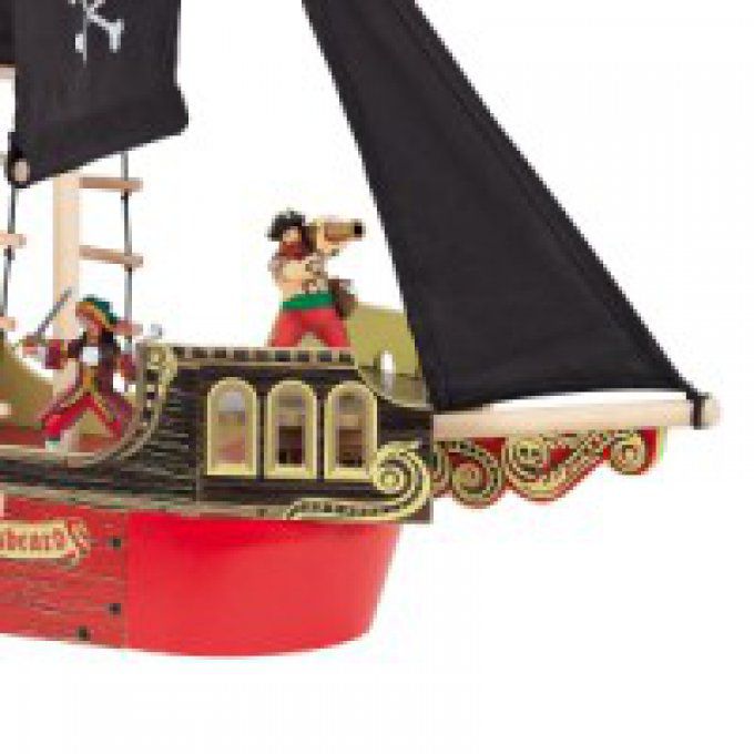 Bateau pirate en bois 