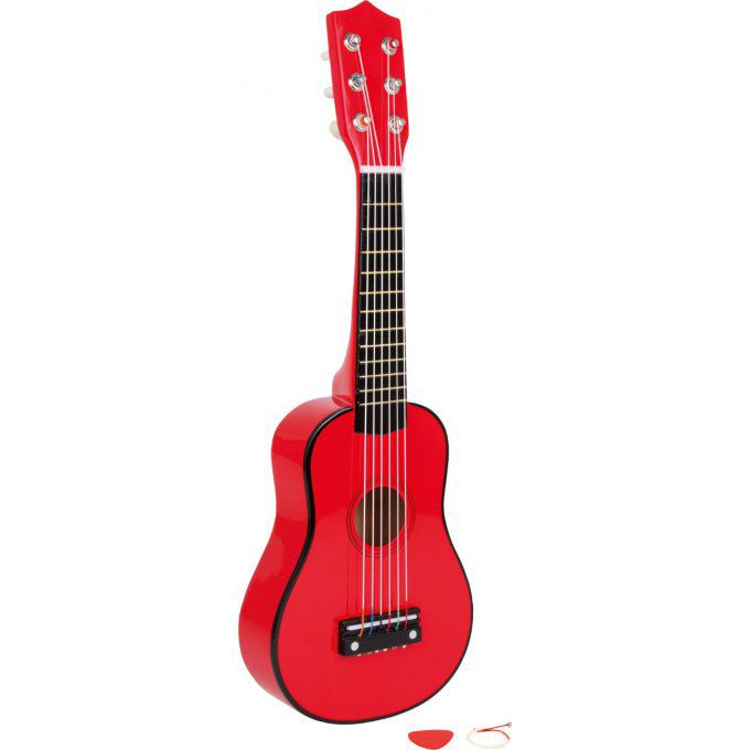 Guitare rouge 6 cordes