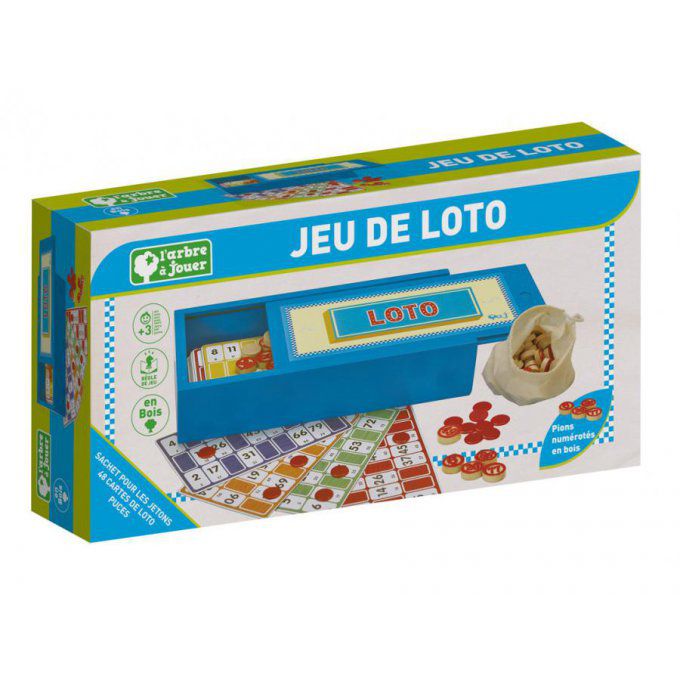 Jeu de Loto véritable en bois (FRance)
