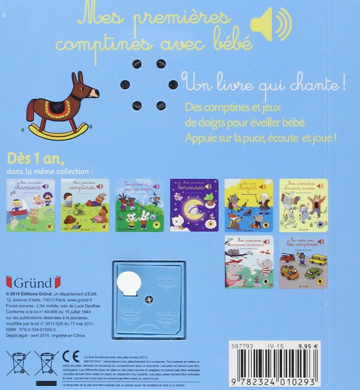 livre sonore bébé, livre musical bébé, comptines sonores