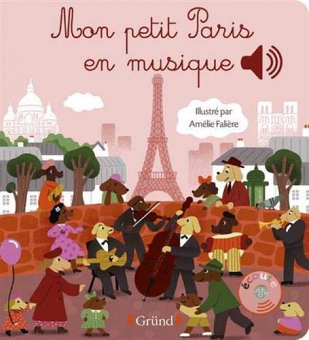 Livre musical mon petit paris en musique