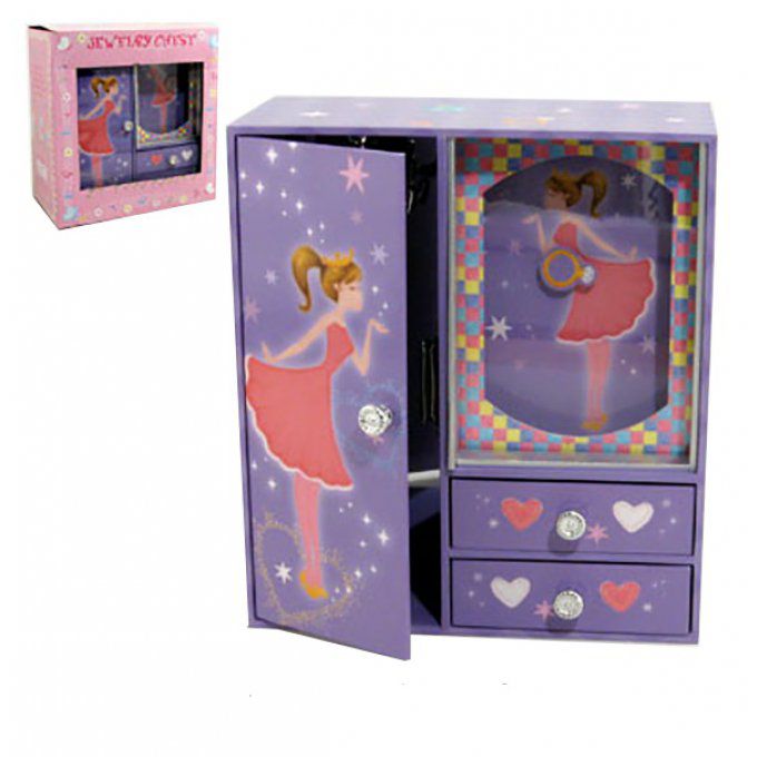 Armoire boite à Bijoux musical Fée