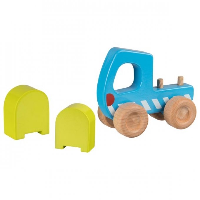 Camion en bois avec charge en bois