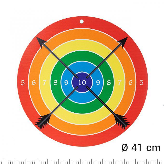 Cible en bois vernie pour Arbalete