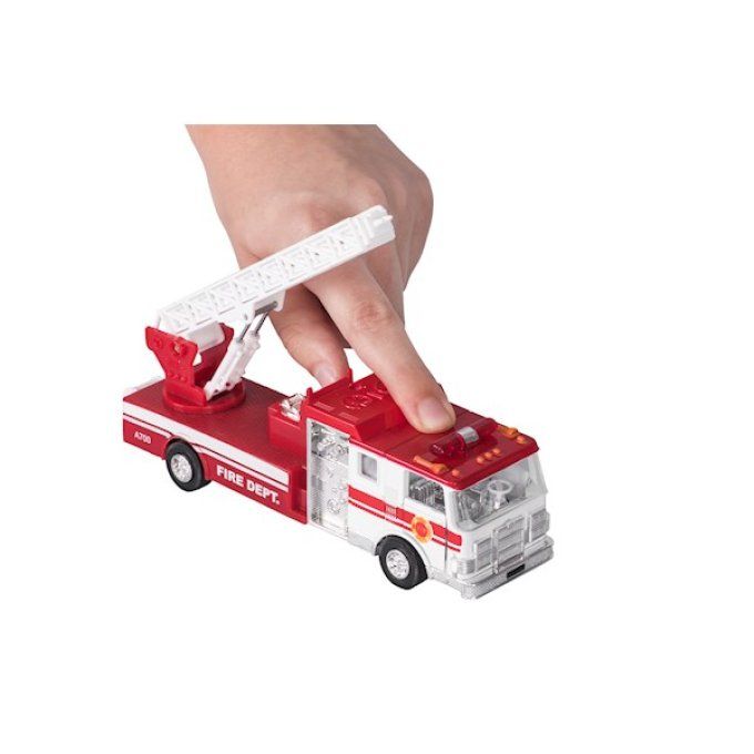 Camion de pompiers a rétrofriction en metal