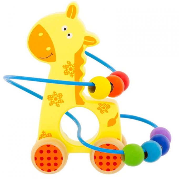 Girafe boulier en bois