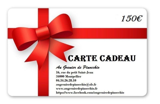 Carte Cadeau d'une valeur de 150€ 