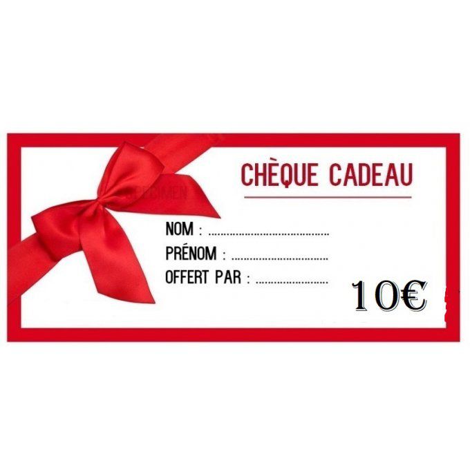 Carte Cadeau d'une valeur de 10€