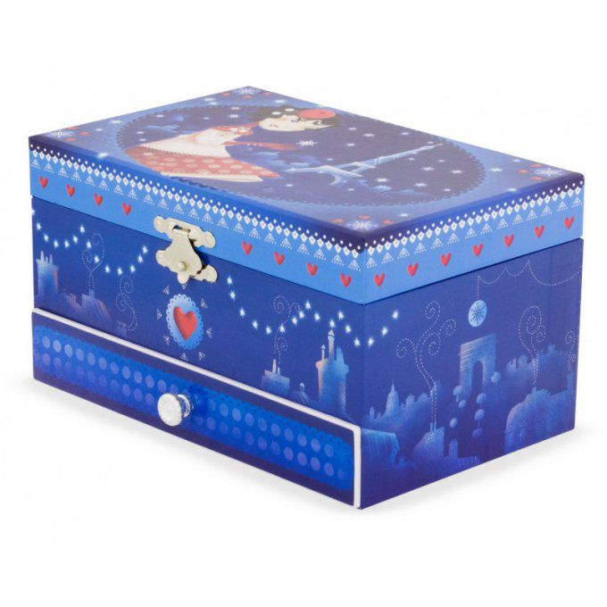 Coffret à bijoux musical Paris en hiver