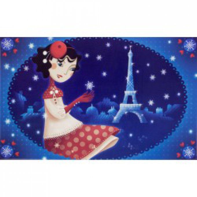 Coffret à bijoux musical Paris en hiver