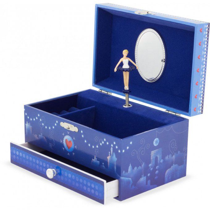 Coffret à bijoux musical Paris en hiver