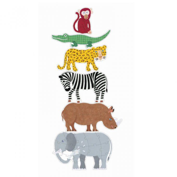 6 Puzzle géants Savane 9, 12, et 15 pièces H 1,33 mt