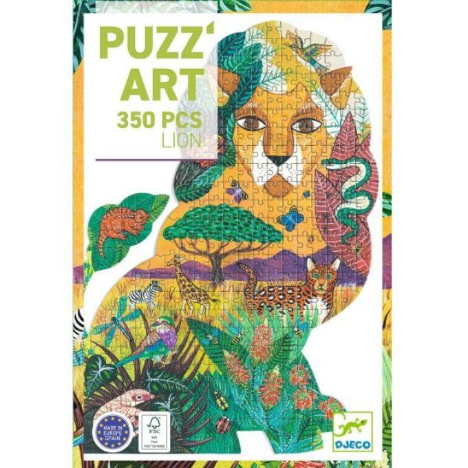 puzzle art Lion Djeco