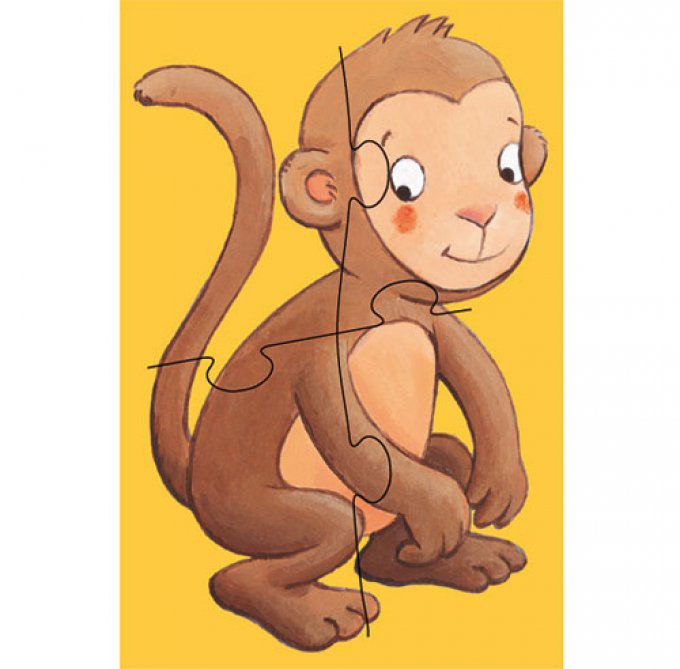 6 Puzzle géants animaux 4, 6, et 9 pièces,  hauteur 1m30.
