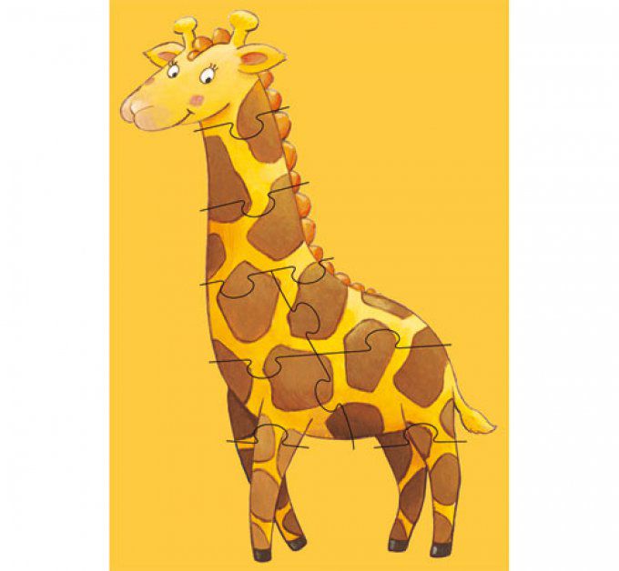 6 Puzzle géants animaux 4, 6, et 9 pièces,  hauteur 1m30.