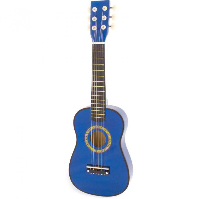 Guitare bleue 6 cordes