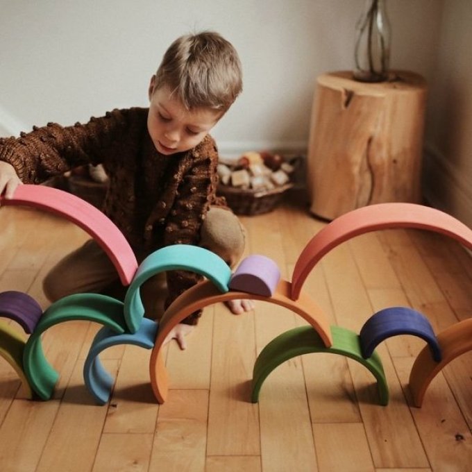 Grandes arches arc-en-ciel