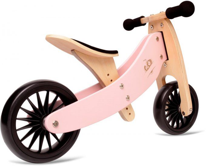 Pink : Porteur / Draisienne 2 en 1, à partir de 18 mois transformable en draisienne 