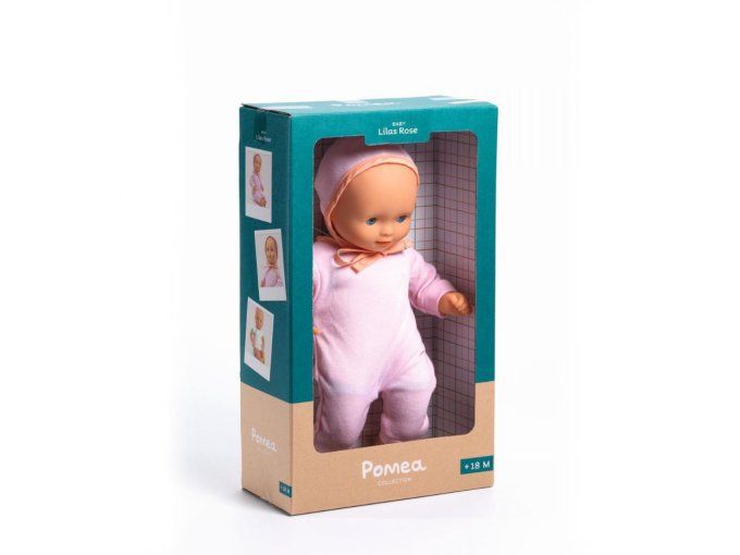 poupée baby lilas rose poméa