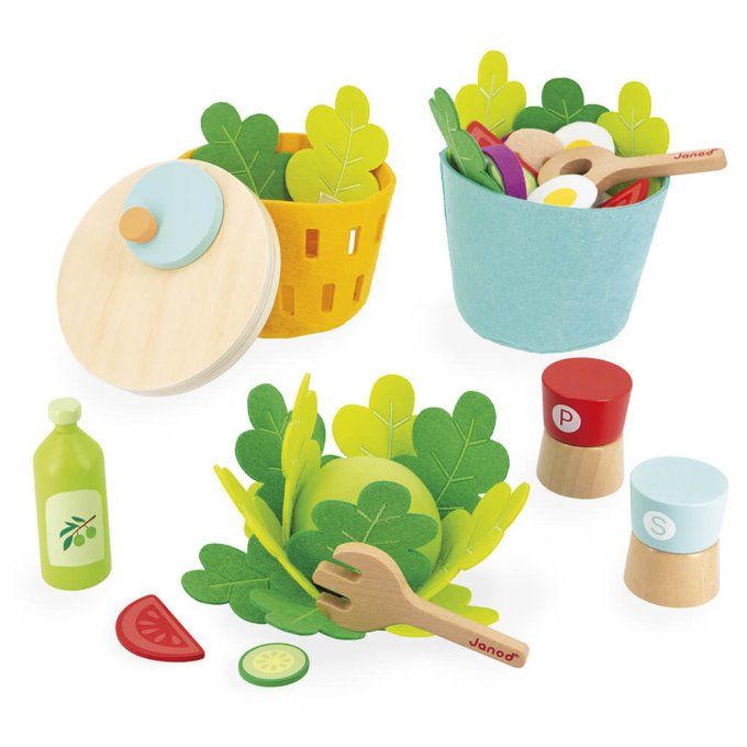 Essoreuse à salade et sa salade composée