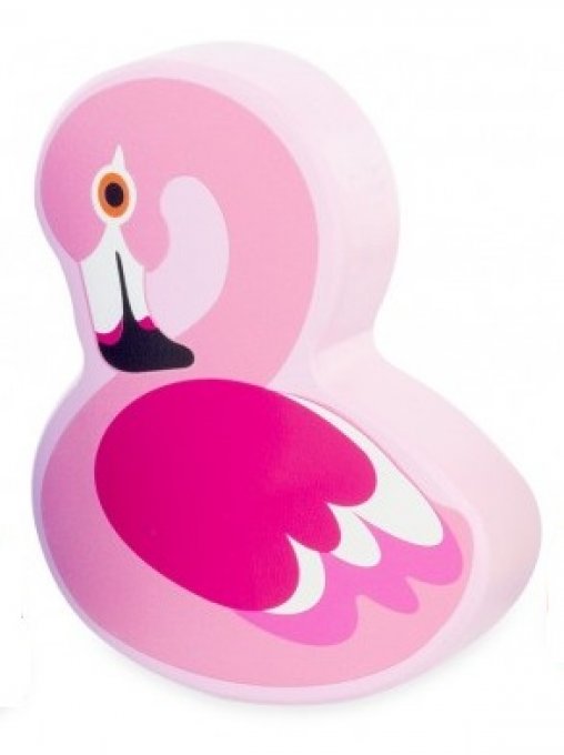 Maracas Flamant rose en bois