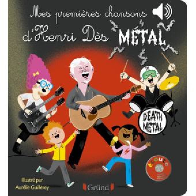 Livre musical Mes premières chansons d'Henri Dès métal