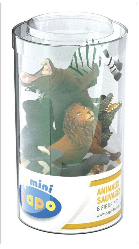 6 minis Figurines les Animaux Sauvages 1
