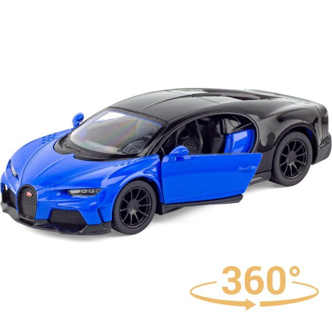 Bugatti Chiron à rétro friction