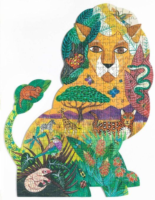 puzzle art Lion Djeco