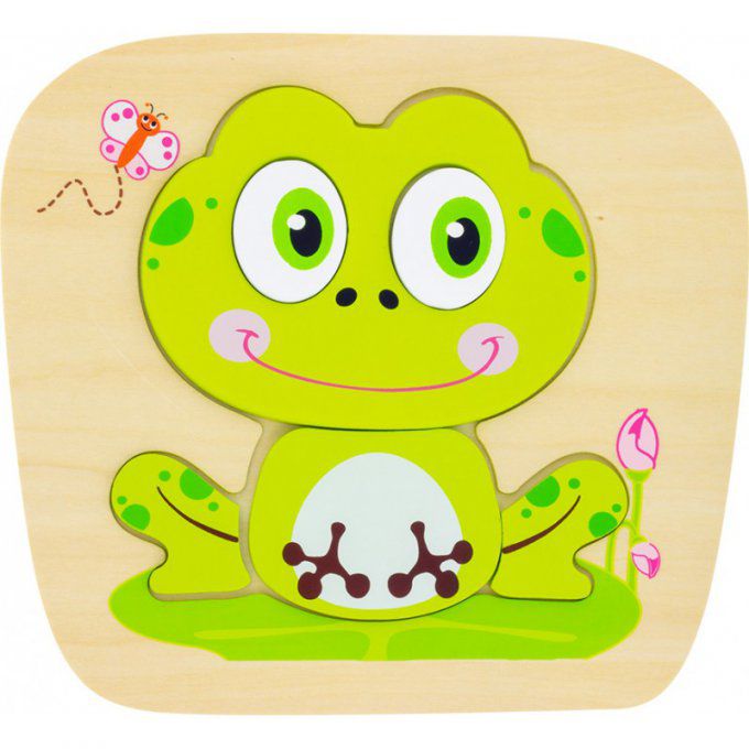 Puzzle Grenouille en bois 6 pièces