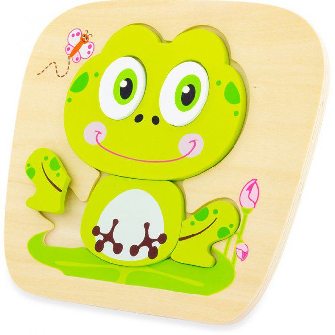 Puzzle Grenouille en bois 6 pièces