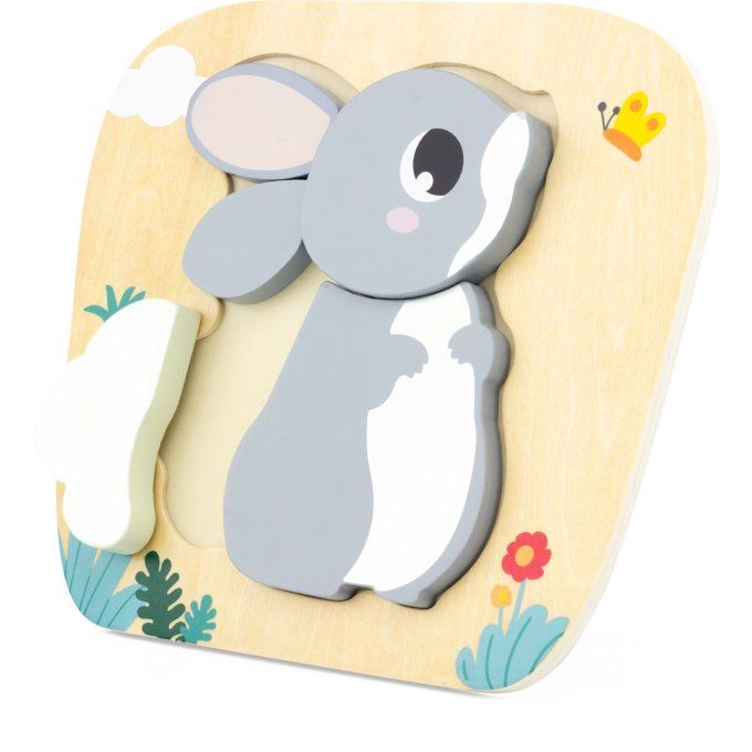 Puzzle Lapin en bois