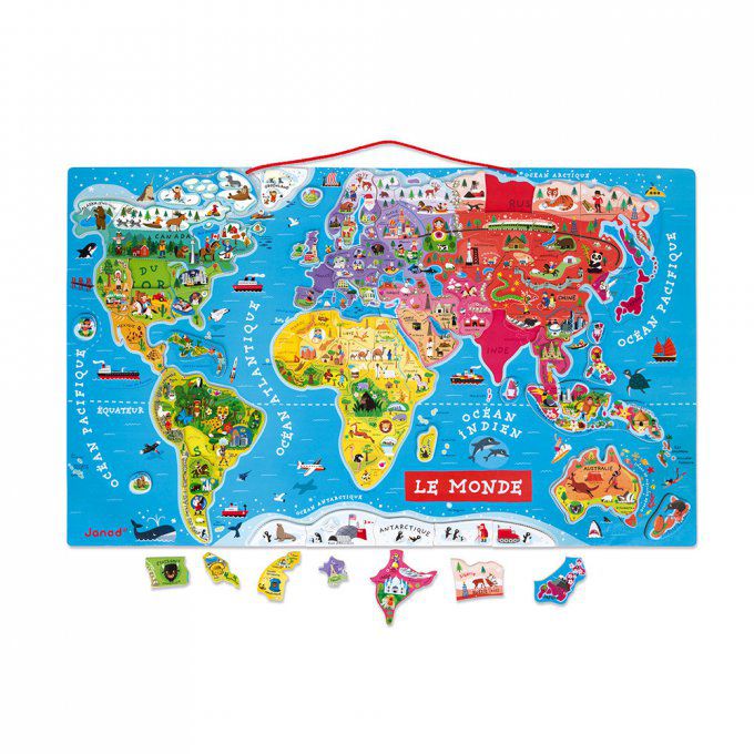 Puzzle Magnétique Carte du Monde 