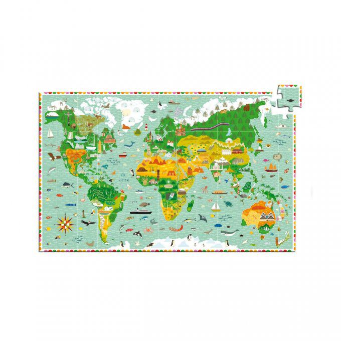Puzzle d'Observation avec Livret 200 pièces Tour du Monde