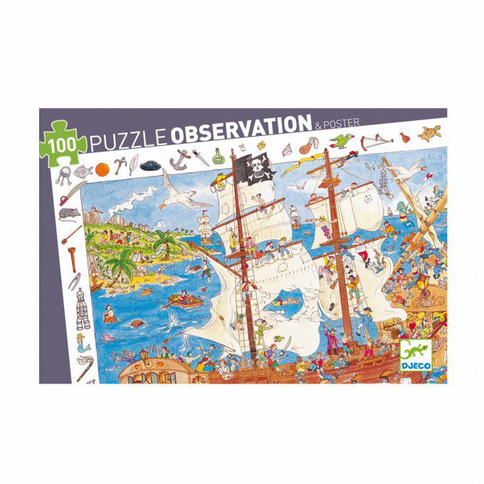 Puzzle d'Observation 100 pièces Pirates