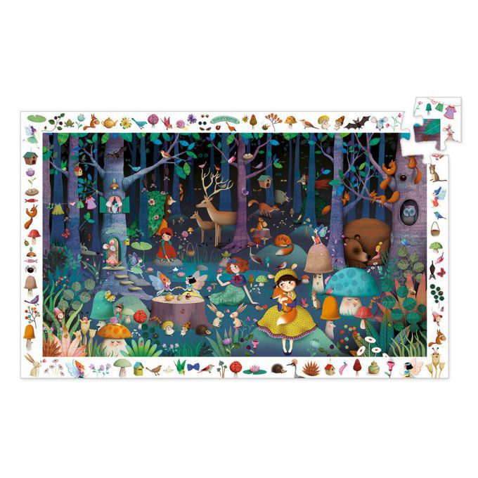 Puzzle d'Observation 100 pièces Foret enchantée