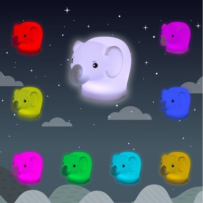 Veilleuse en silicone éléphant  