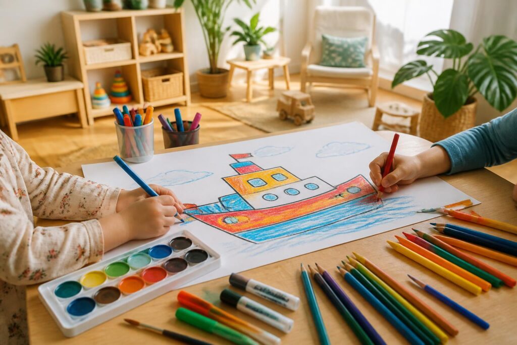découvrez des idées créatives de dessins de bateaux pour divertir et stimuler l'imagination des enfants à la maison.
